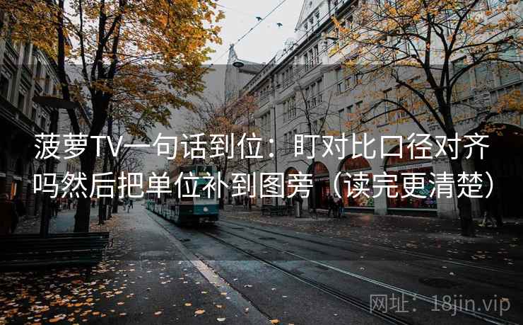 菠萝TV一句话到位：盯对比口径对齐吗然后把单位补到图旁（读完更清楚）